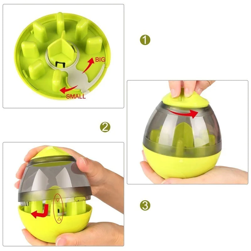 Interactive Dog Slow Feeder: Treat-dispensing toy for dogs.