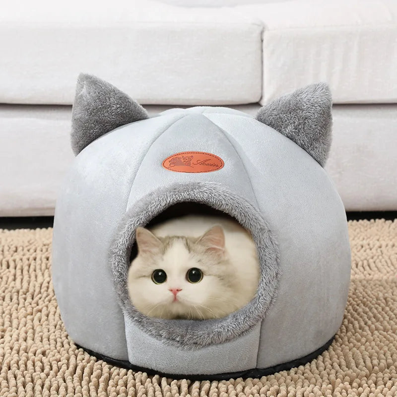 Deep Sleep Winter Cat Bed: Cozy Nest, Indoor Comfort, Cama Gato