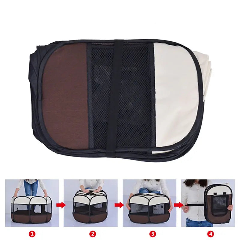 Portable Outdoor Kennels Fences Pet Tent Houses For Large Small Dogs Foldable Indoor Playpen Puppy Cats Pet Cage Delivery Room