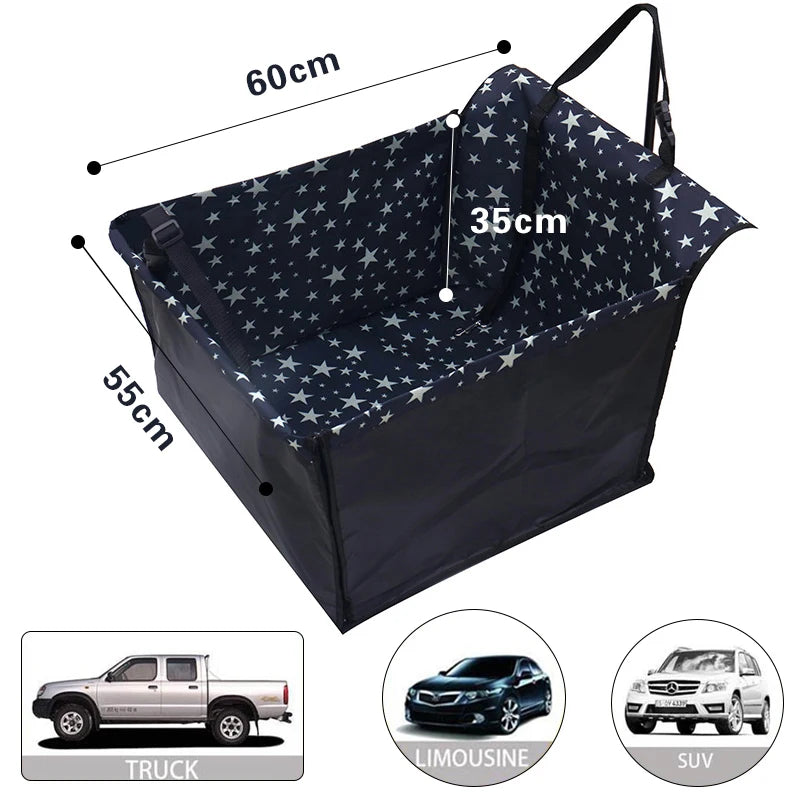 Waterproof Pet Seat Cover: Carrier Basket Mat, Travel Product