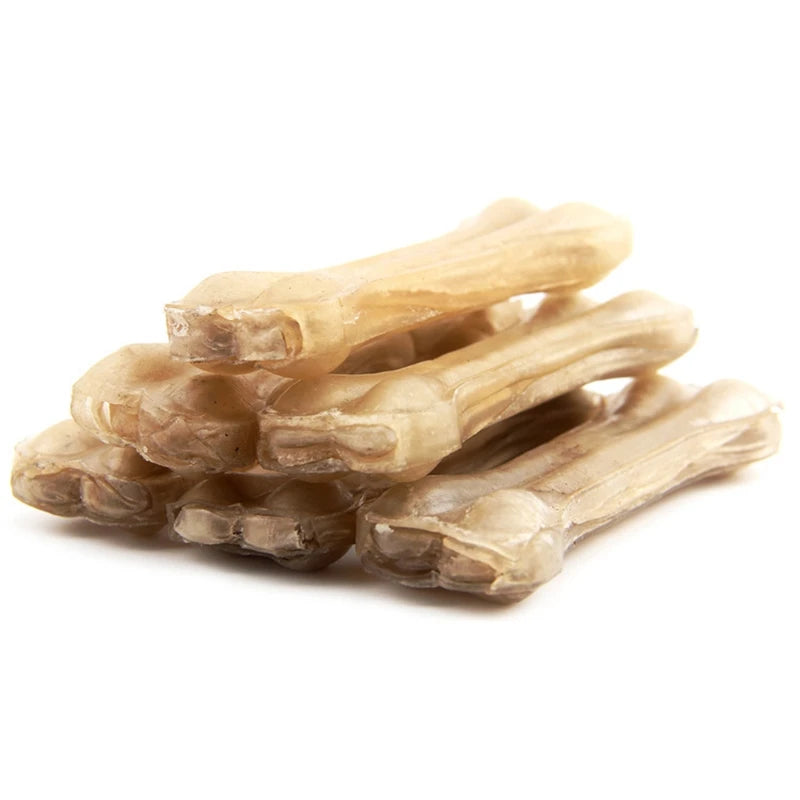 Dog Bones Chews Toys: Leather Cowhide, Molar Teeth Clean Stick