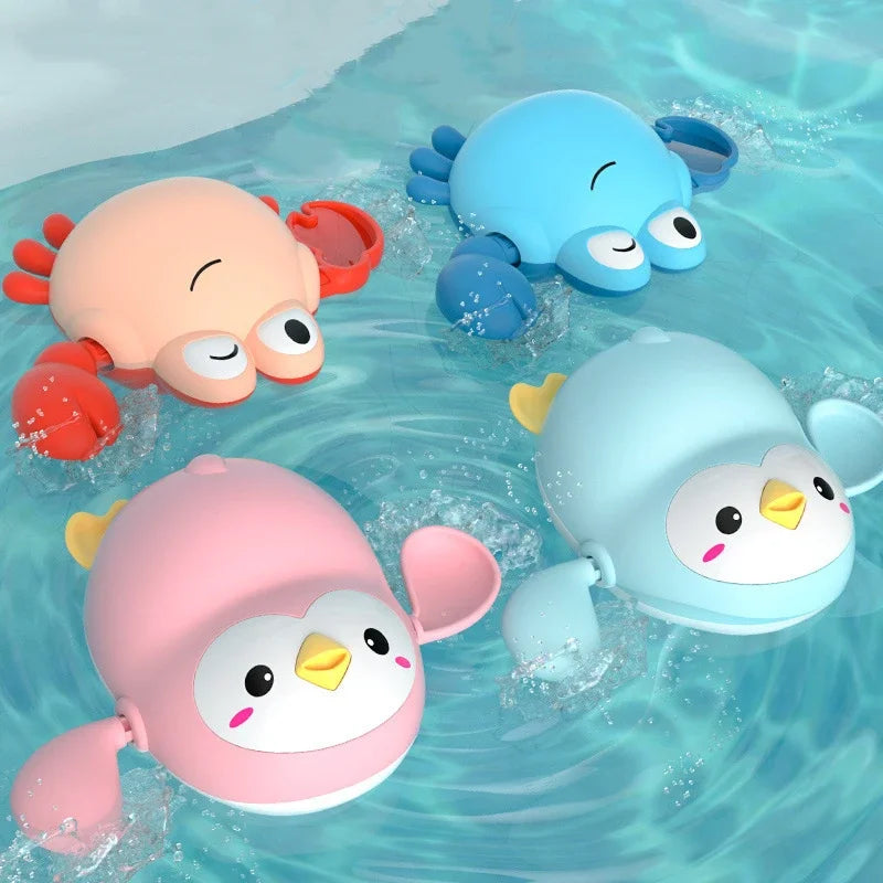 Summer bath toys: Clockwork dolls for kids' bathtub fun.