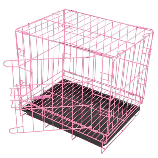 Small Crate with Removable Tray: Portable indoor home for your pets.