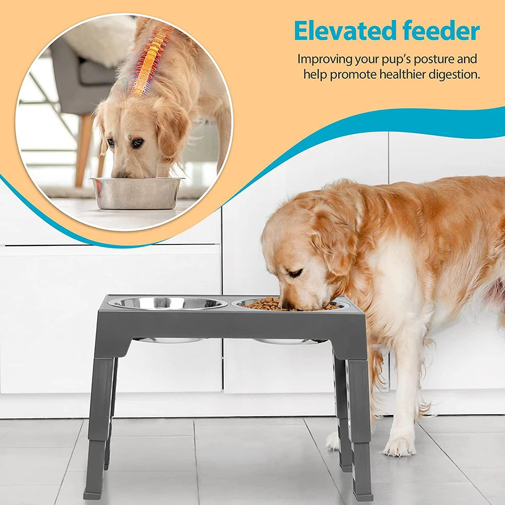 Pet Double-Bowl Feede