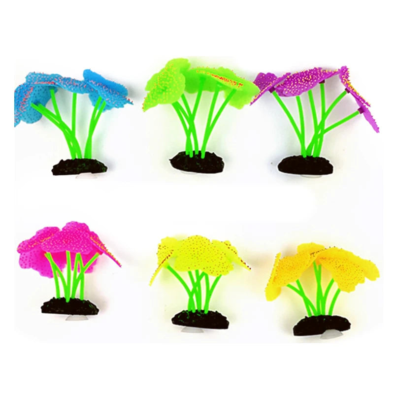 Luminous Anemone Aquarium Decor: Vibrant Underwater Ornament