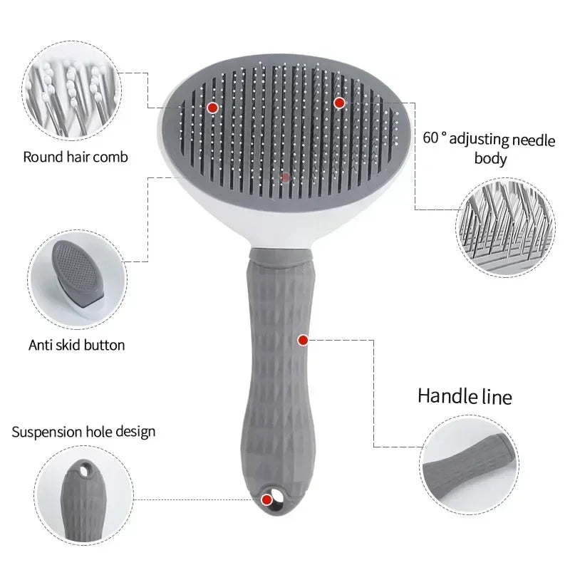 Hair Remover Brush: Non-slip beauty brush for pet grooming.