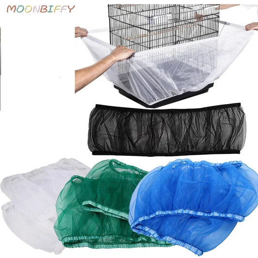 Mesh Bird Cage Cover: Easy-Clean Protector for Pet Birds