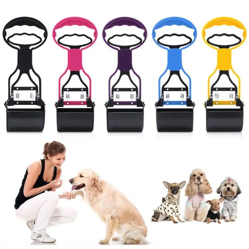 Long Handle Pooper Scooper: Outdoor Cleaner, Waste Cleaning Tool for Dogs