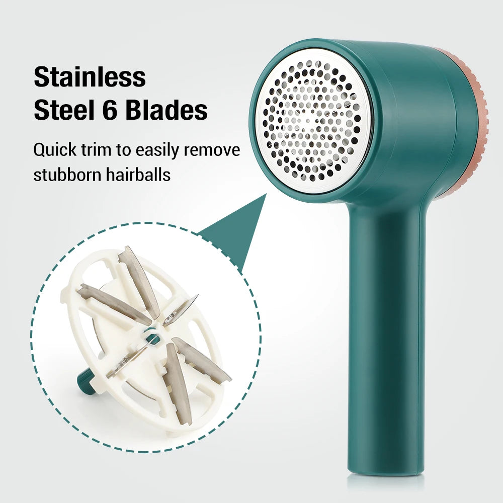 Electric Lint Remover: Rechargeable, Sweater Shaver, Pet-Friendly Hair Removal.