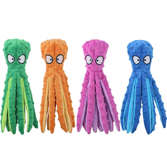 Plush Toy: Interactive, Bite Resistant, Voice Octopus Shell Puzzle