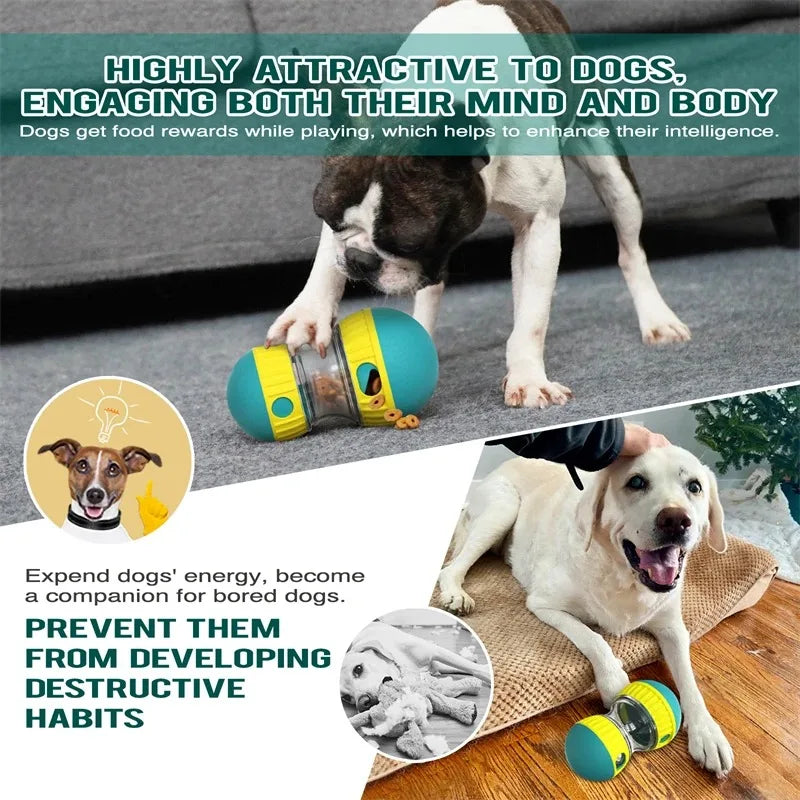 Leaking Dog Toy: Bite-resistant, slow food dispenser.