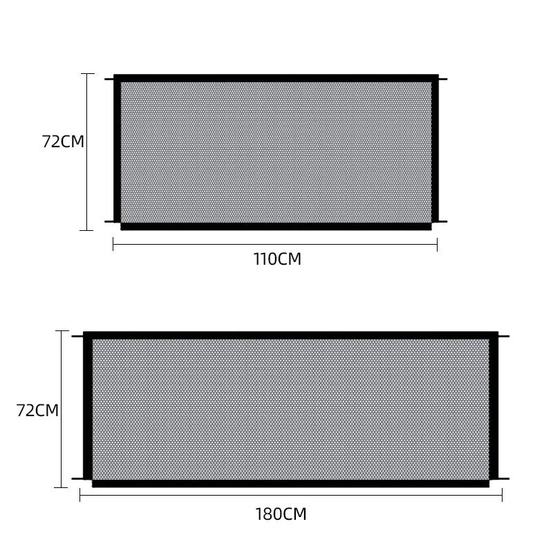 Clear Dog Fence: Protective, Balcony Safety Door, Hanging Net