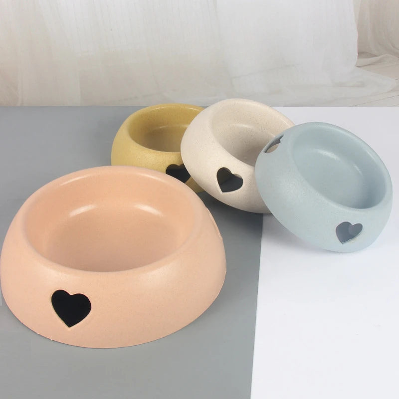 Love Single Dog Cat Food Bowl: Plastic Bowl