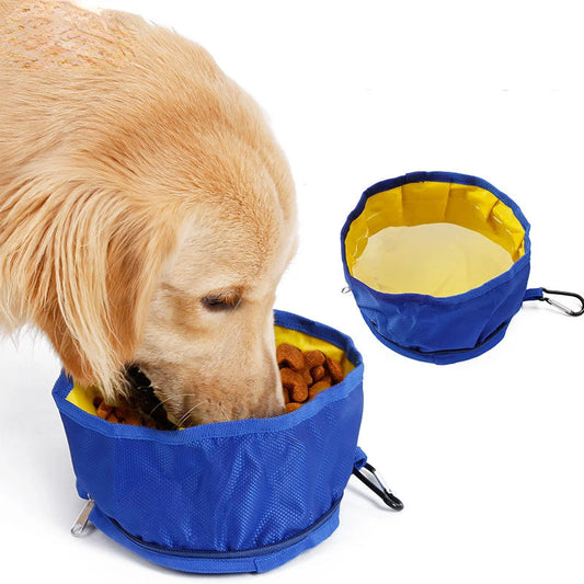 Collapsible Pet Bowl: Water, Food Feeder, Outdoor Portable Dish.