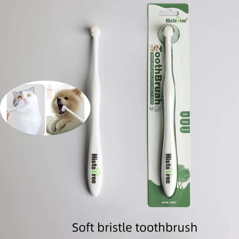 Pet Toothbrush: Removes Bad Breath, Cleans Teeth Gently.