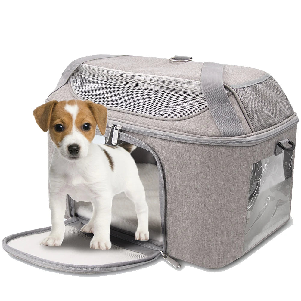 Breathable Cat Carrier: Airline Approved Bag for Small Pets.