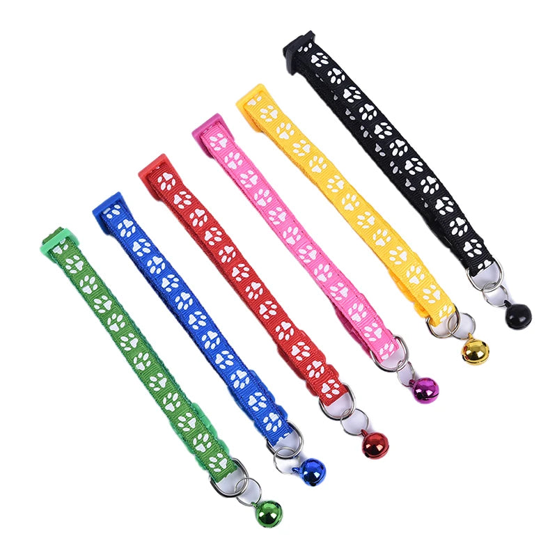 Sparkling Paw Print Cat Collars: Luxury Accessories for Felines