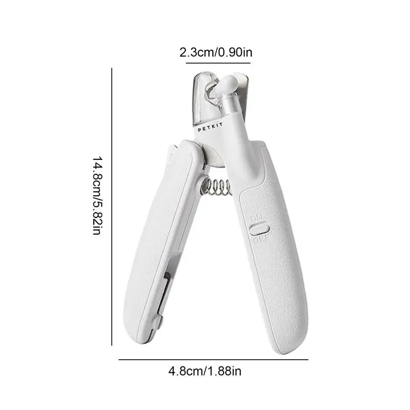 LED Pet Nail Trimmer: Professional Grooming Scissors with Light.