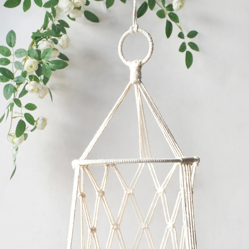 Macrame Cat Hammock: Stylish Wall Decor for Pets