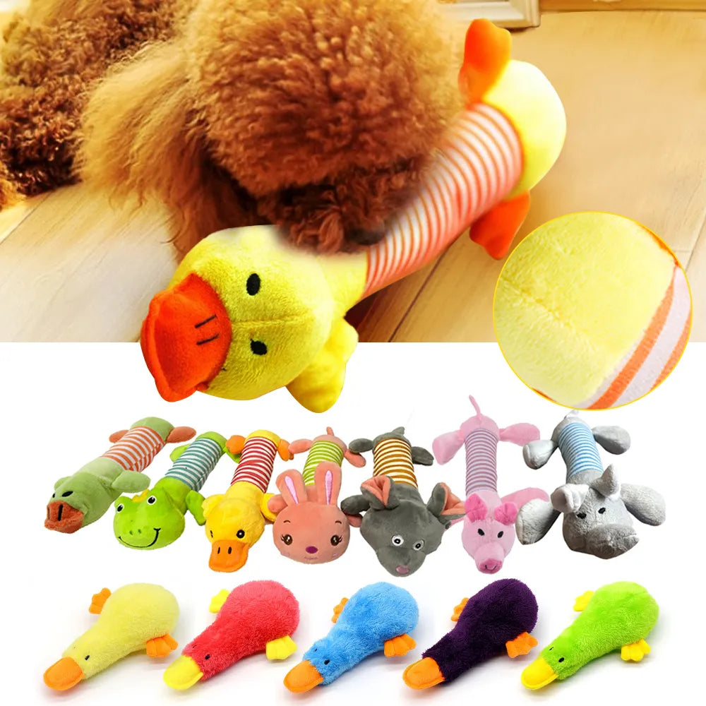 Squeaky Plush Dog Toy: Durable, Funny Chew Toy for Pets