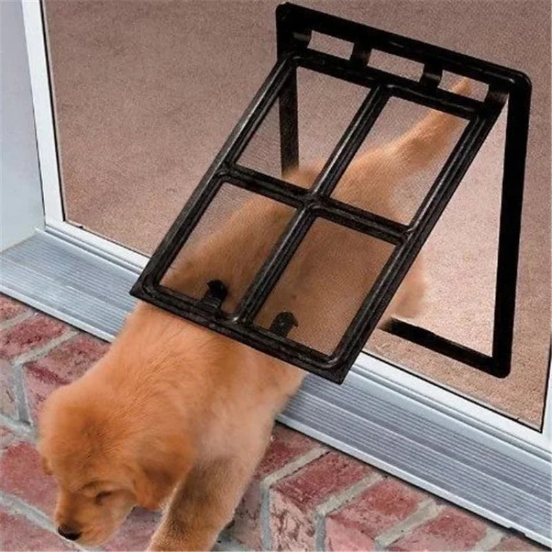 Lockable Pet Door: Secure Access, Mosquito-Proof, Easy Installation