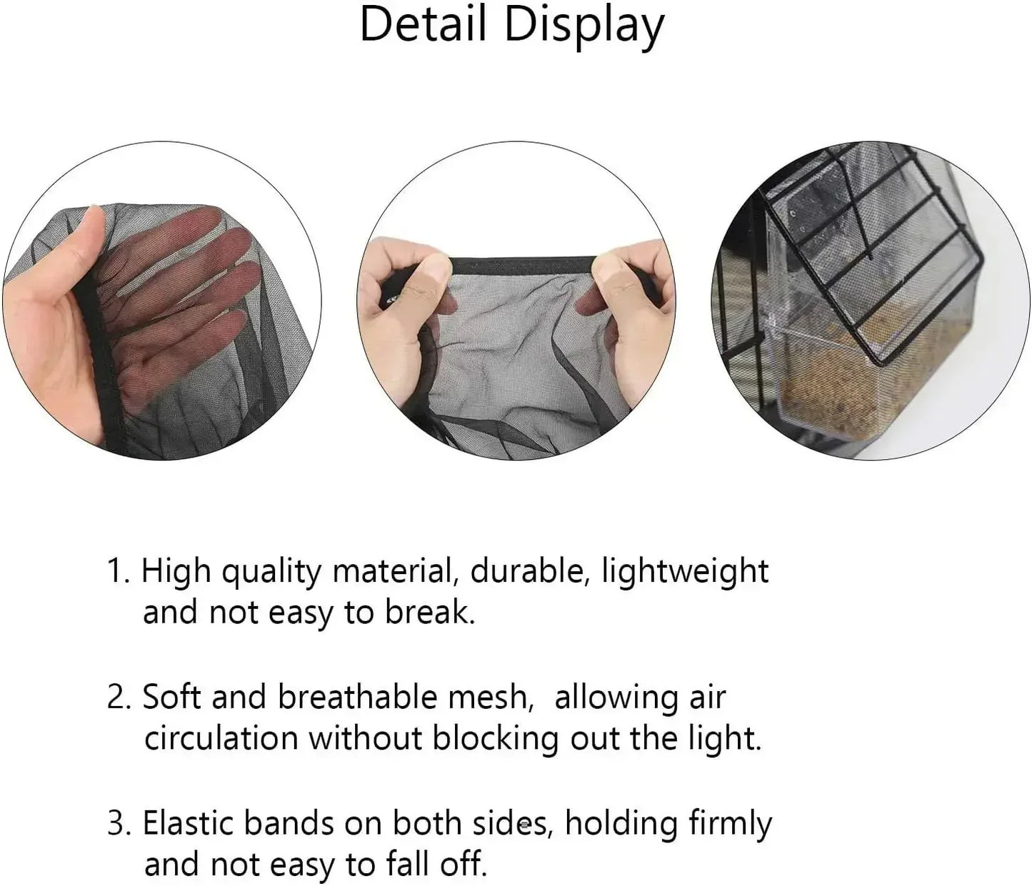 Mesh Bird Cage Cover: Easy-Clean Protector for Pet Birds