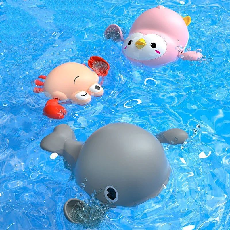 Summer bath toys: Clockwork dolls for kids' bathtub fun.