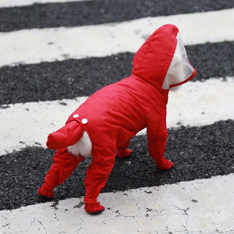 New Style All-inclusive Raincoat: Hood, Waterproof, Boots, Dog Supplies