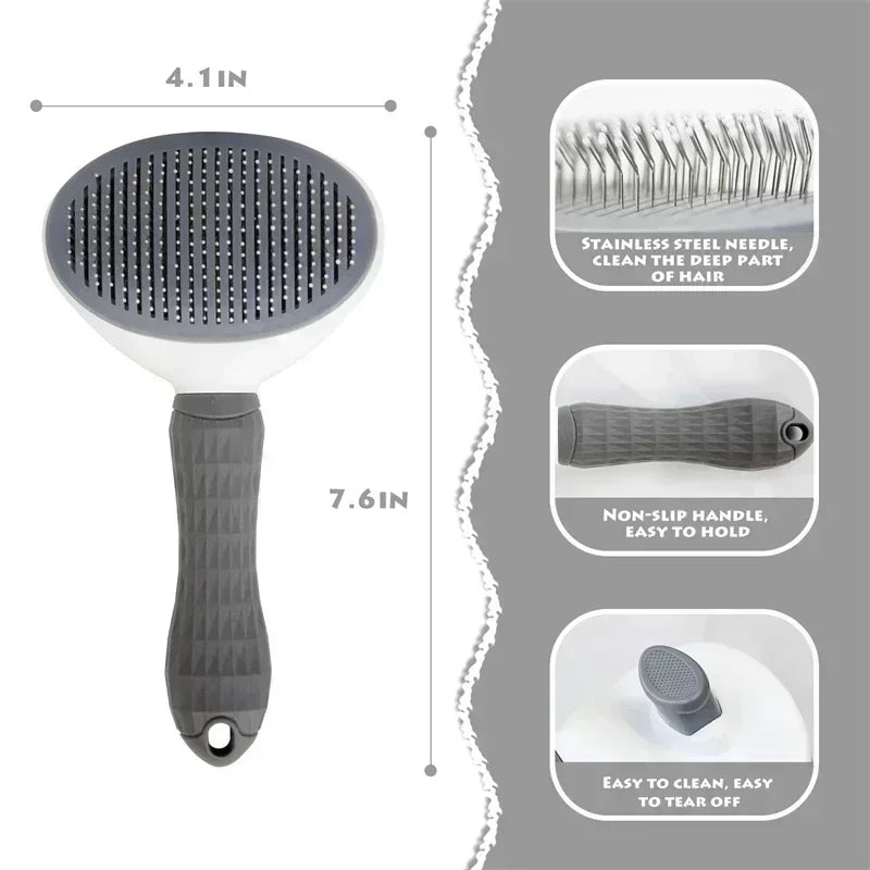 Hair Remover Brush: Non-slip beauty brush for pet grooming.