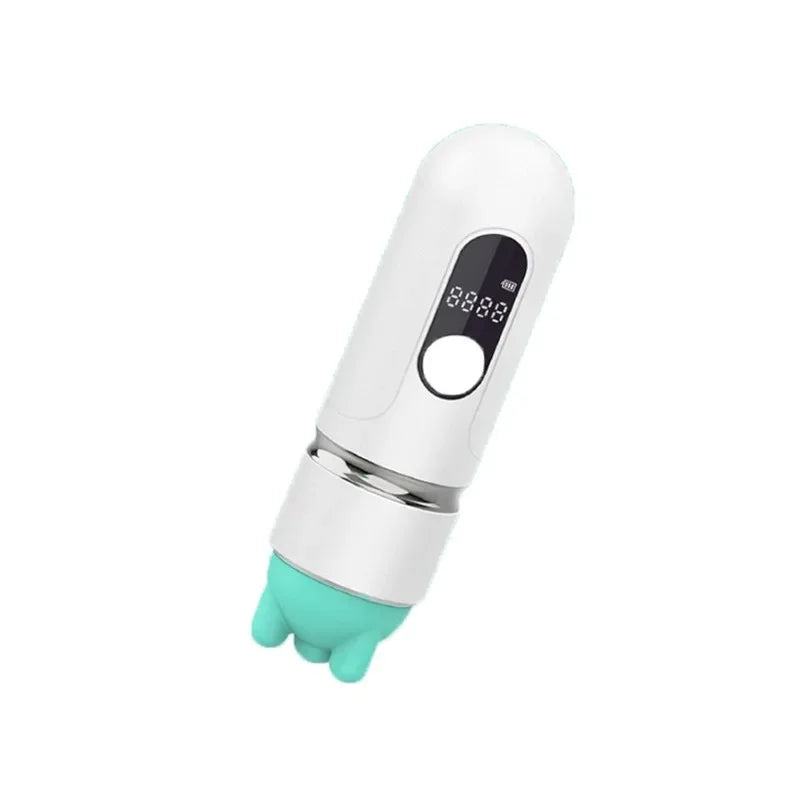 Rechargeable Pet Massage Brush: Waterproof Silicone Scalp Massager.