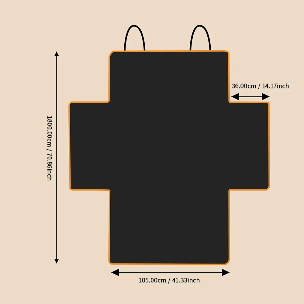 SUV cargo liner: Waterproof cover for pet transportation.