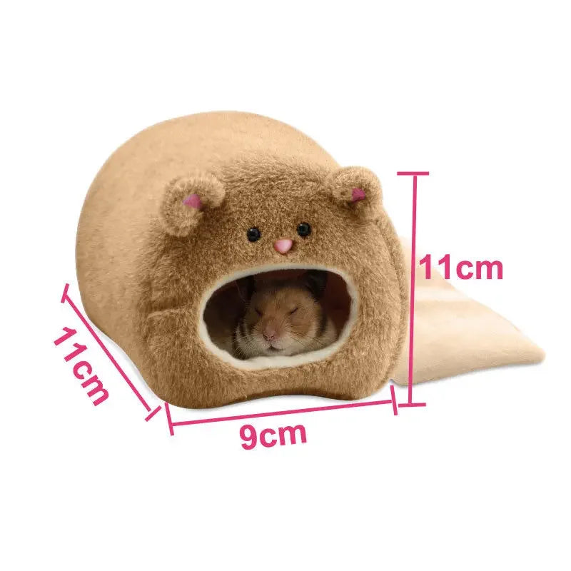 Warm Hamster Bed: Soft bed with hanging nest for rodents.