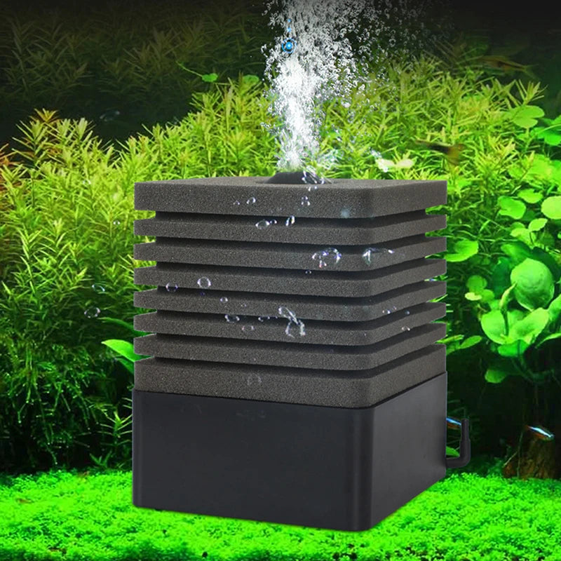 Sponge filter for aquariums: Biochemical filtration, reusable equipment.