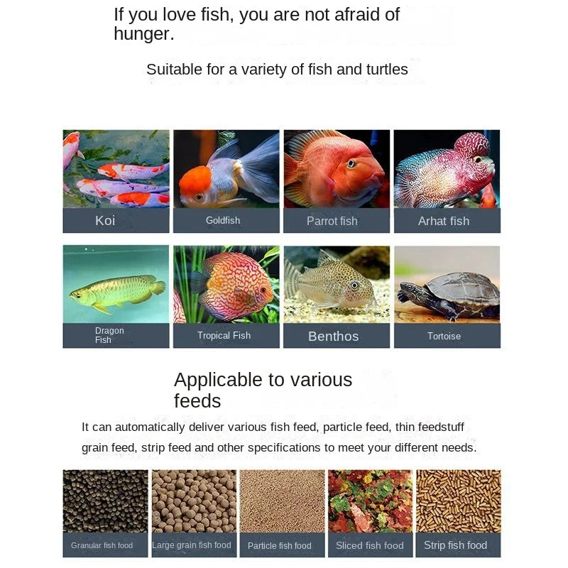 Smart Aquarium Fish Feeder: Convenient Feeding with App Control!
