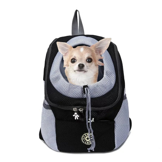 S Pet Dog Carrier: Portable backpack for outdoor adventures.