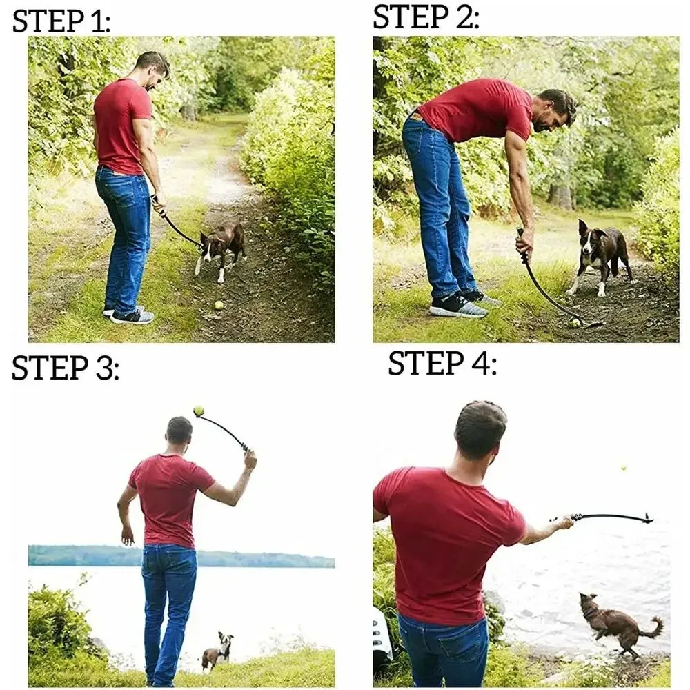 Throwing Stick Dog Toy: Outdoor Training Launcher Pole
