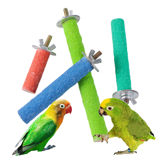 Parrot Grinding Stand: Bird claw and beak care perch.