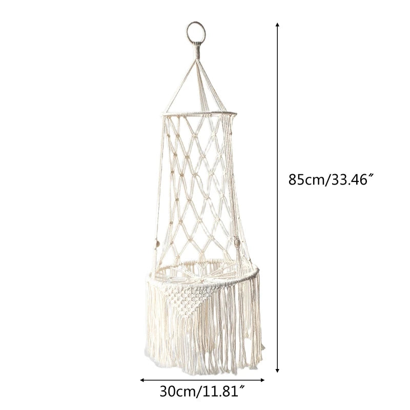 Macrame Cat Hammock: Stylish Wall Decor for Pets
