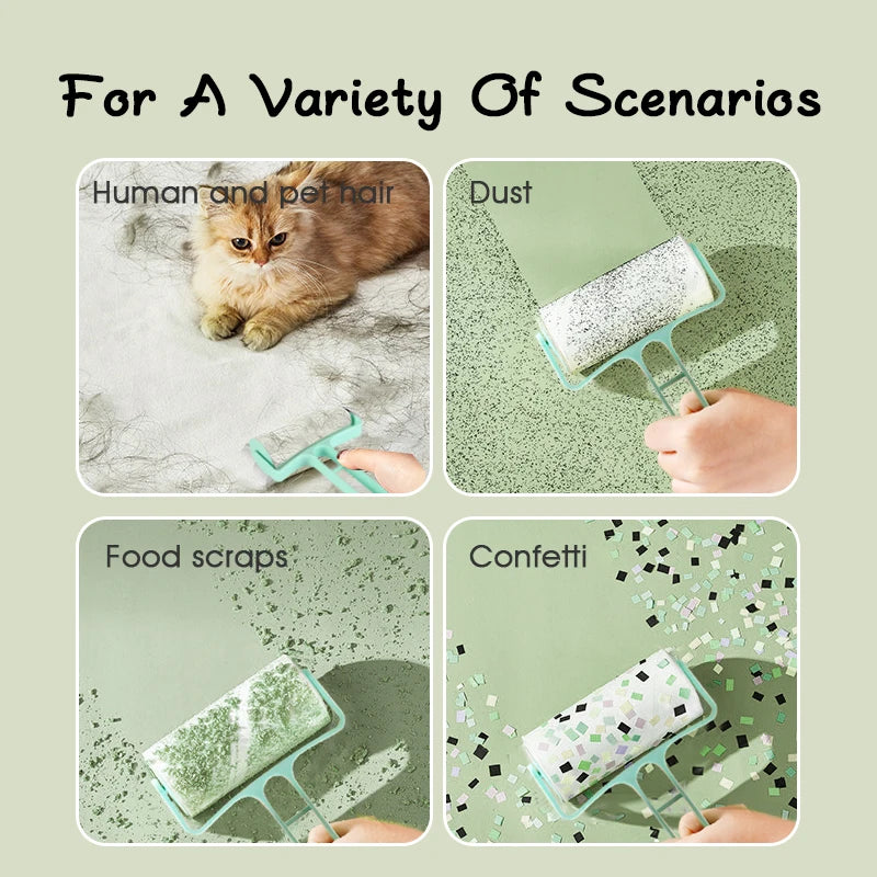 Sticky Lint Rollers: Extra Sticky, Portable Pet Hair Remover.