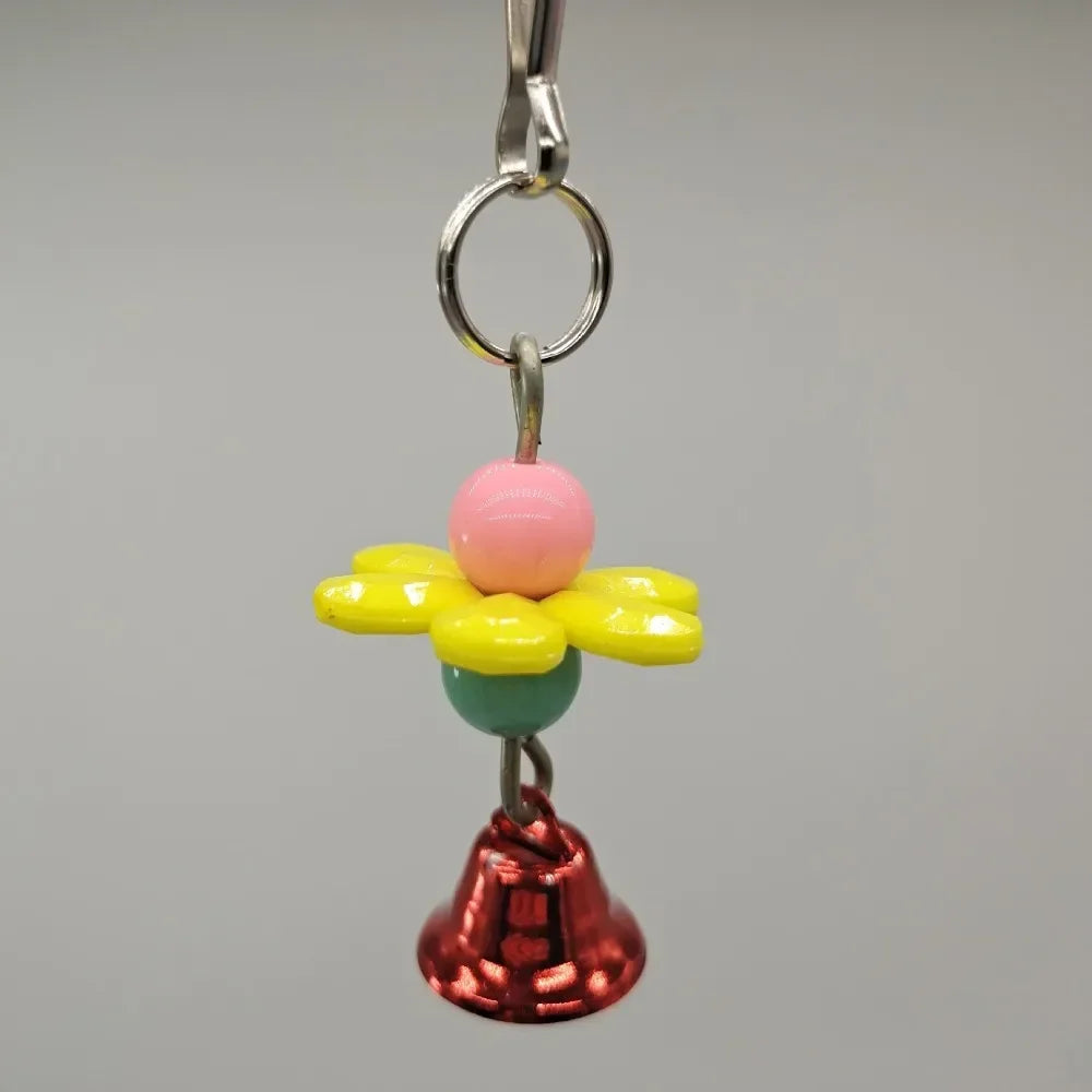 Bird Chew Toy Station: Hanging bell toy for pet birds.