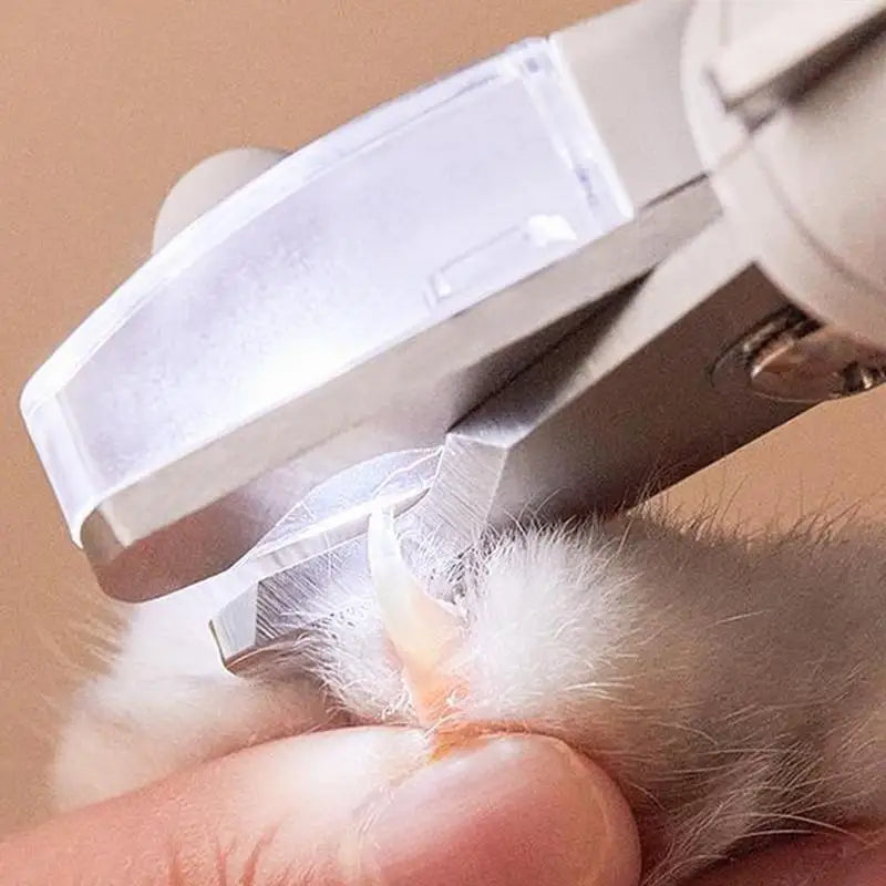 LED Pet Nail Trimmer: Professional Grooming Scissors with Light.