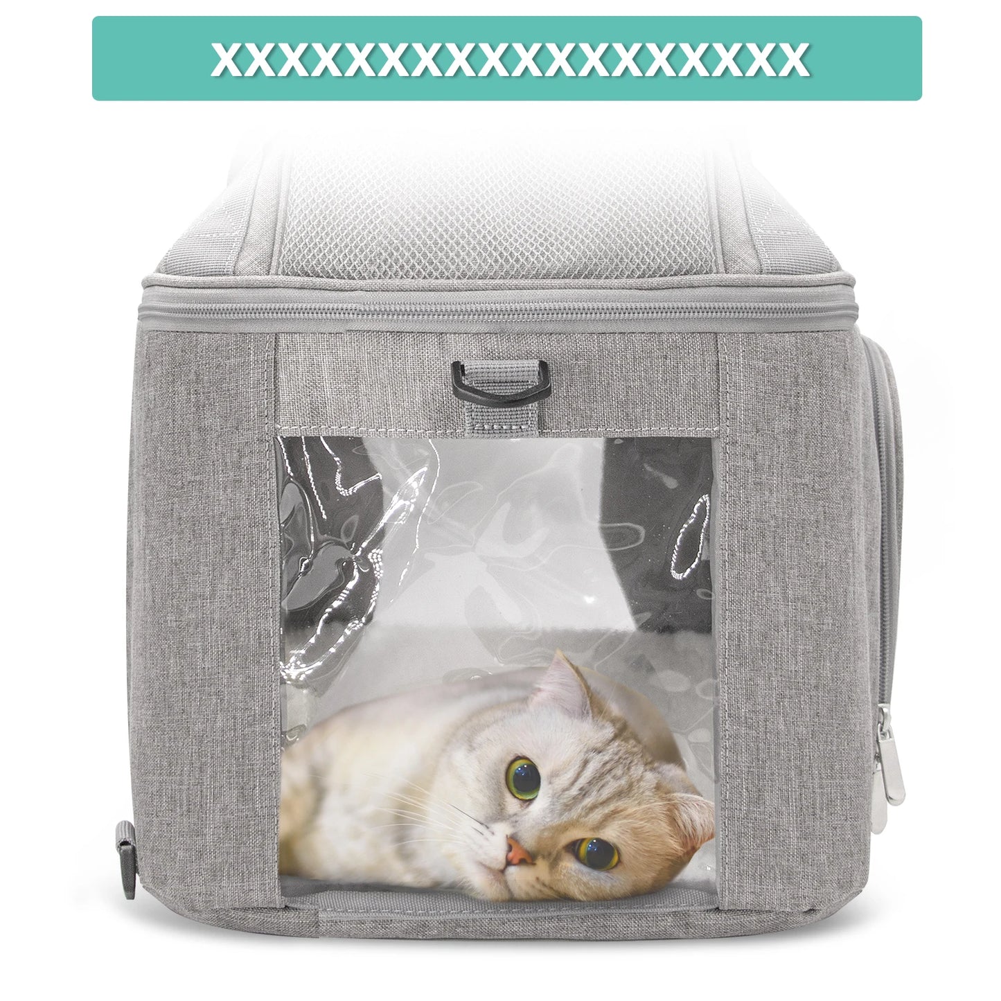 Breathable Cat Carrier: Airline Approved Bag for Small Pets.