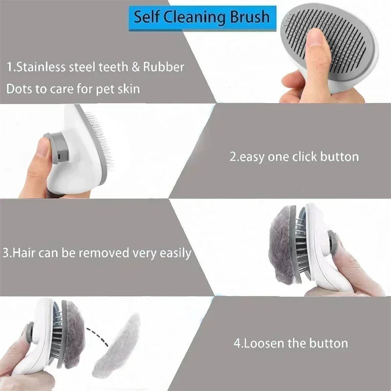Hair Remover Brush: Non-slip beauty brush for pet grooming.