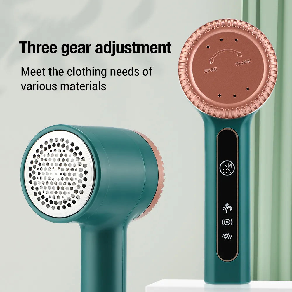 Electric Lint Remover: Rechargeable, Sweater Shaver, Pet-Friendly Hair Removal.