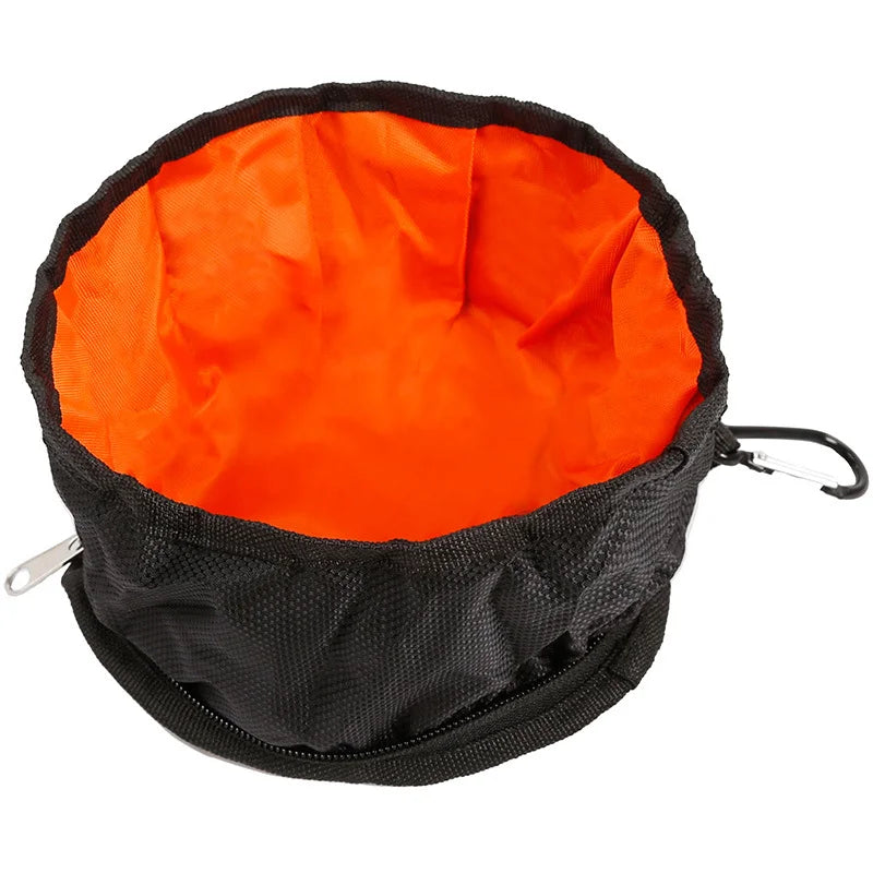 Collapsible Pet Bowl: Water, Food Feeder, Outdoor Portable Dish.