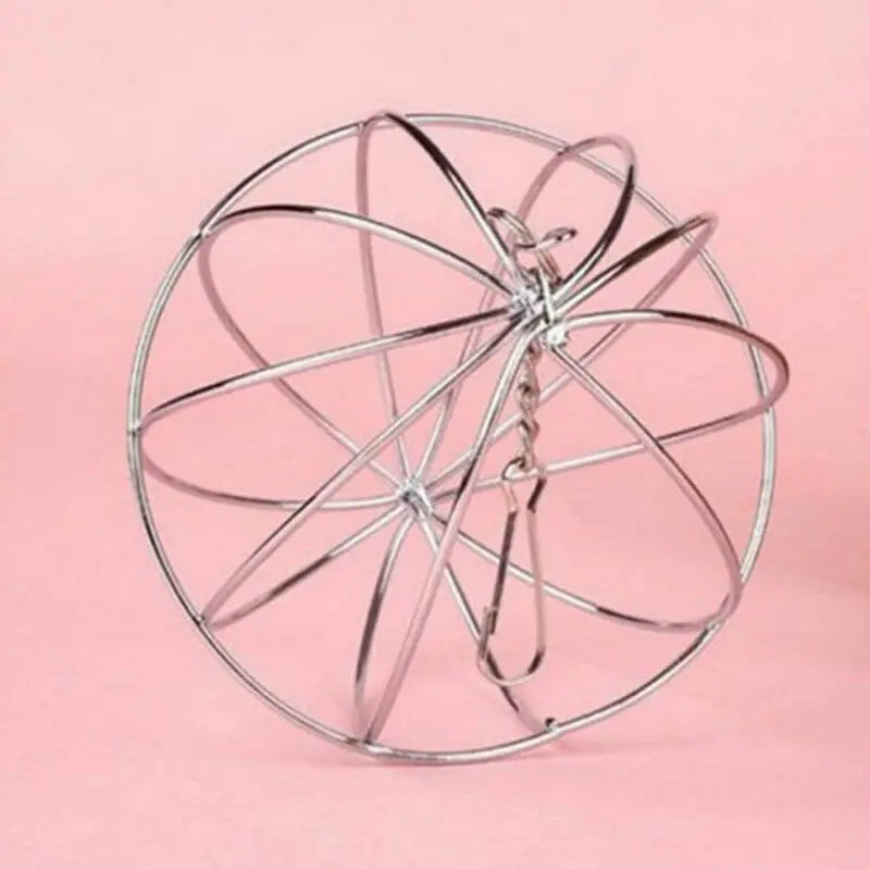Stainless steel hay ball: Guinea pig, hamster, rabbit toy dispenser.