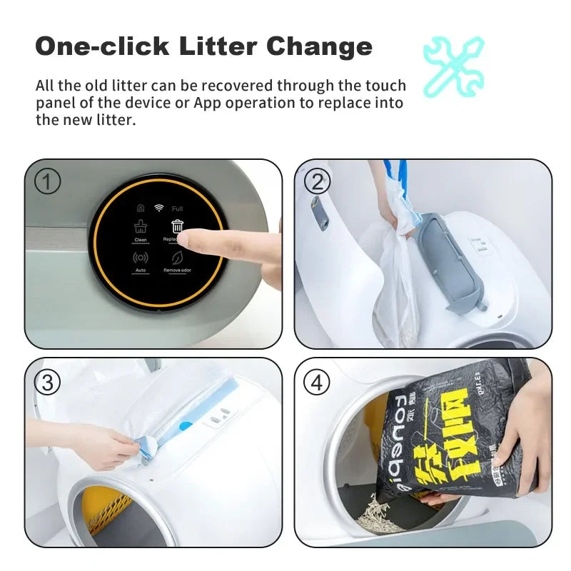 Self-Cleaning Cat Litter Box: Hassle-Free Pet Waste Management!