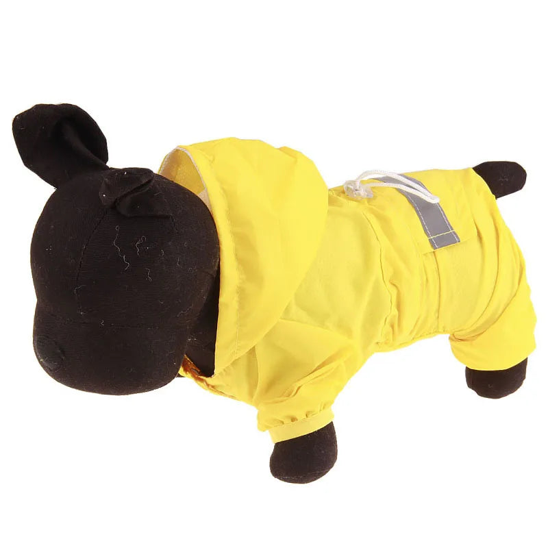 Reflective Dog Raincoat: Waterproof, camouflage design, puppy costumes.