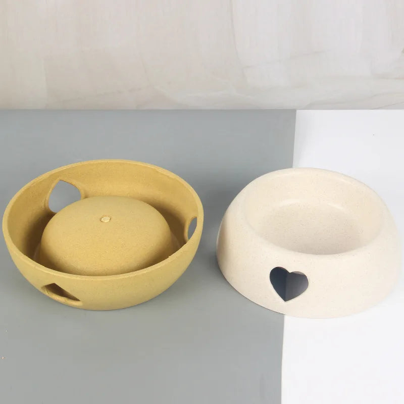 Love Single Dog Cat Food Bowl: Plastic Bowl