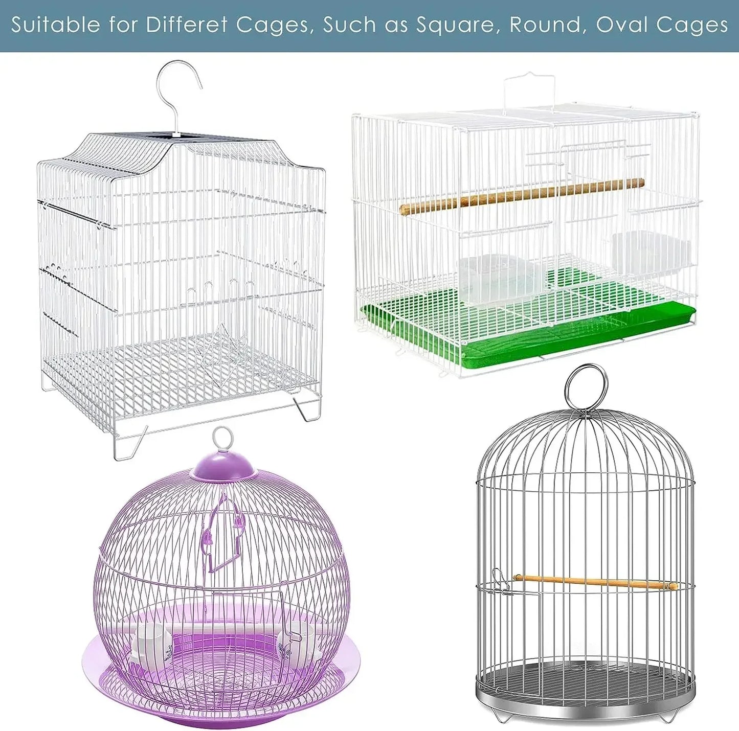 Mesh Bird Cage Cover: Easy-Clean Protector for Pet Birds